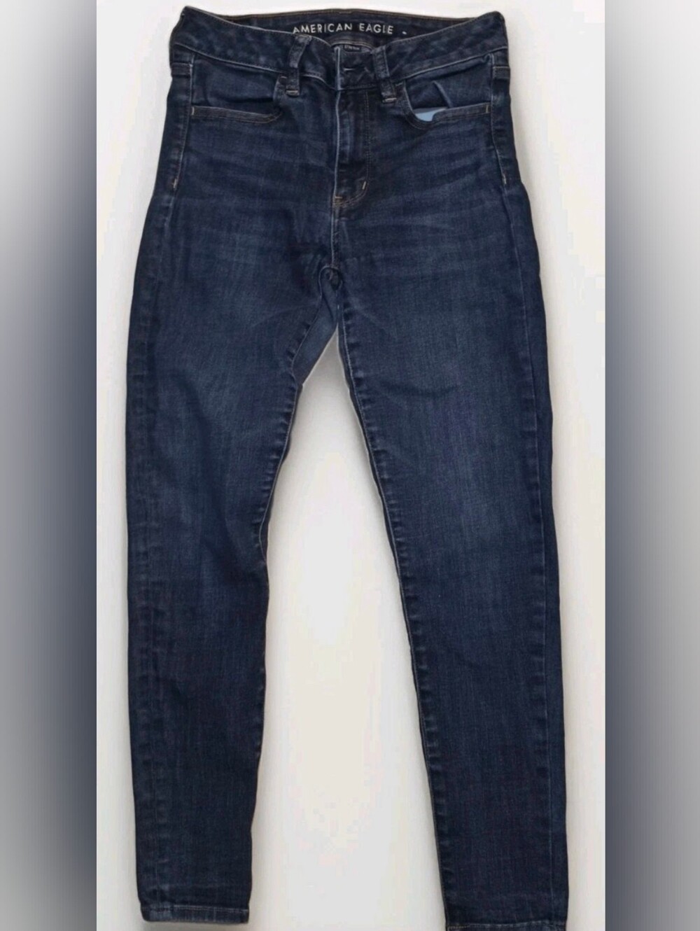 American Eagle Outfitters Women's Dark Blue Skinny Jeans